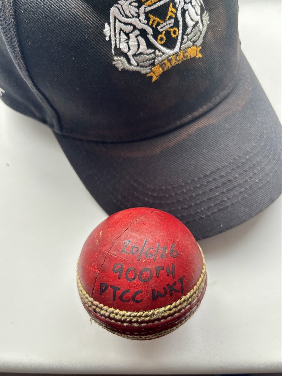 richardkendall's tweet photo. It's been quite a ride, thanks to everyone who contributed along the way. #900 wickets for @pborotowncc 💛🖤 #cricket🏏 https://t.co/nqmWdRVnxV