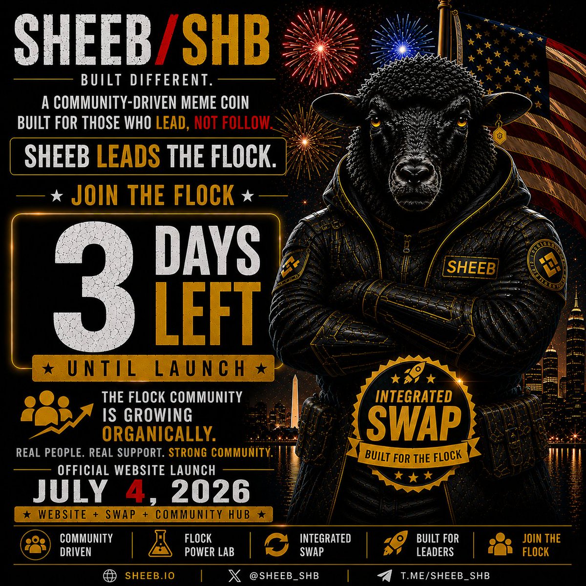 SHEEBTOKEN's tweet photo. 🚀 FLOCK COMMUNITY UPDATE 🚀

Every day we continue working tirelessly for the benefit of our community.

What started as an idea is growing thanks to the support, dedication, and belief of every member of the Flock. Today we are 41 strong, and tomorrow we will be even more.

We are building step by step, focused on creating tools, opportunities, and a community driven by real people who believe in working together toward a common vision.

Thank you for your trust, your support, and for being part of this journey from the beginning.

🖤💛 The Flock is growing organically.
🖤💛 Built Different.
🖤💛 Not Following. Leading.

#SHEEB #SHB #FlockCommunity #BuiltDifferent #CommunityDriven #FlockPowerLab #JoinTheFlock #GrowingTogether #Web3Community #SHEEBToken 🚀🐑🖤💛