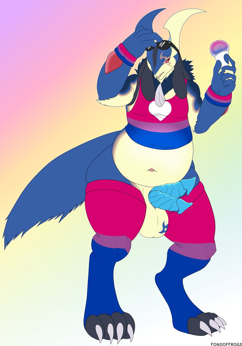 fondoffrogs's tweet photo. Pride Snow Cone YCH #9 for godzillavoresu! 🌈 https://t.co/8vVem7aLZd