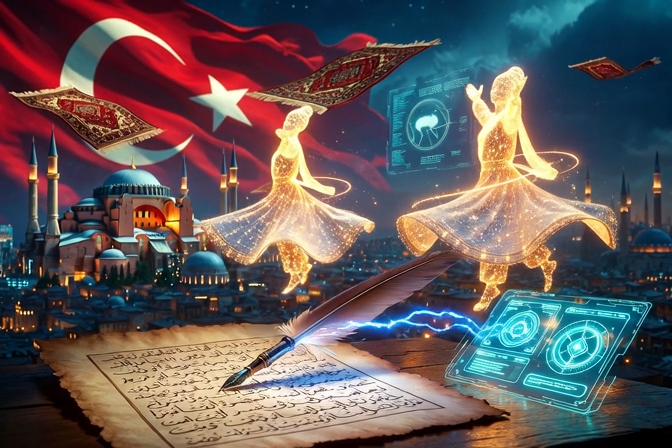 AlperenKara's tweet photo. Artificial Intelligence might be humanity’s greatest “externalization” tool since the invention of writing. How will it transform Turkish culture and thought? https://t.co/FZL6sB7YuR