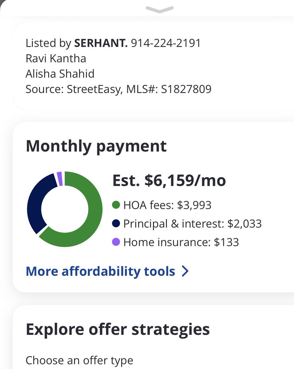 chadis_rad's tweet photo. @xwanyex Not the one from the post, but similarly “affordable” listing. HOA fees are double the estimated monthly mortgage price. https://t.co/4R4uafo3hr