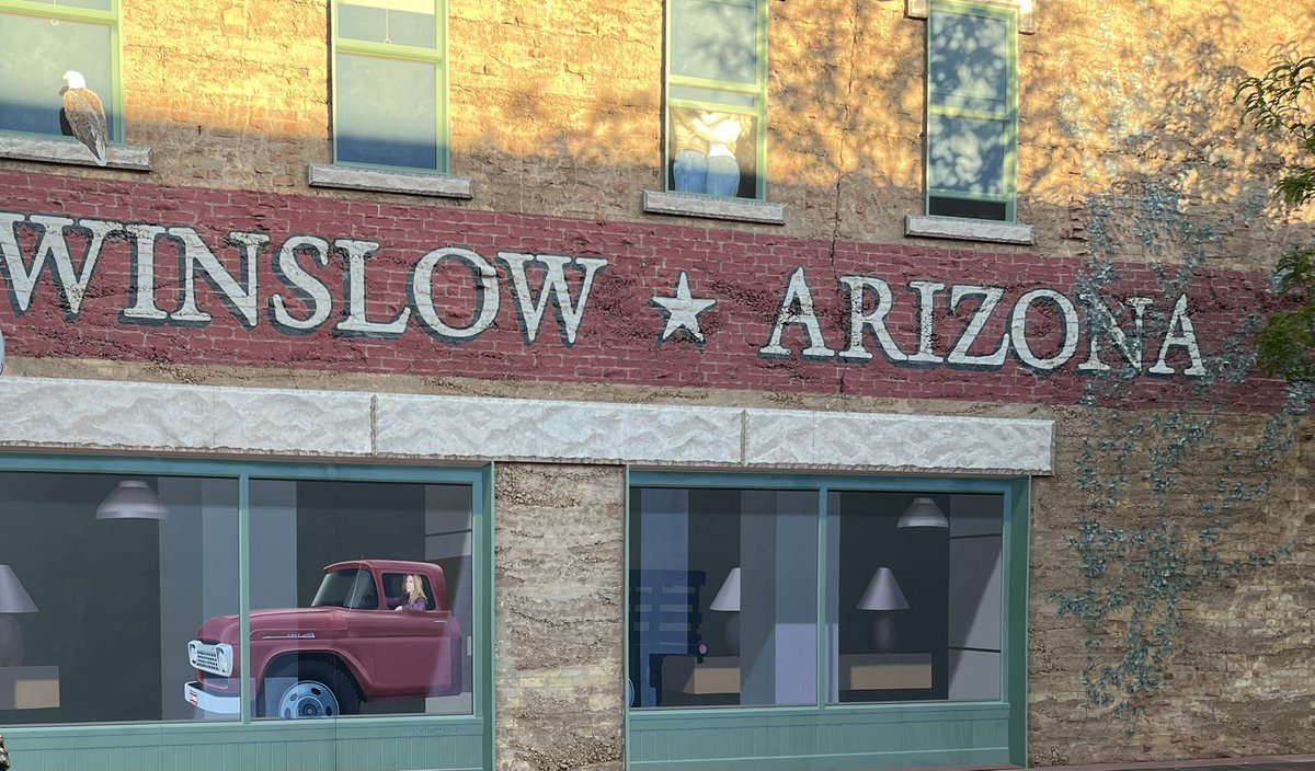 liquidorc's tweet photo. Just a couple pics of me standing on the corner…

In Winslow, Arizona. 🎶 https://t.co/TEXr0t2TJj