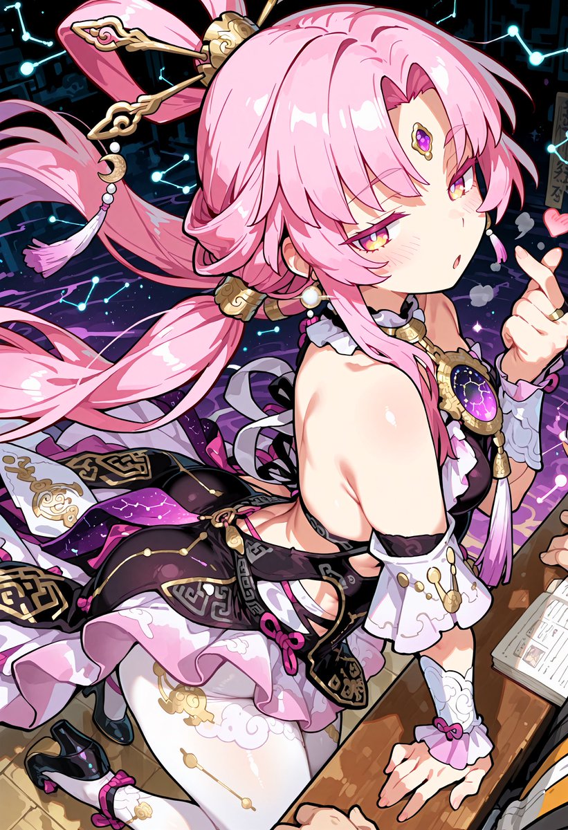 OGIN_21's tweet photo. みなさん♪おはようございます🥰🩷
ついに一週間が始まってしまいましたね😭💦
先は長いですが6連勤頑張ります😤💕
今日も一日よろしくお願いします💓

マシュマロよりリクエスト頂いた崩壊スターレイルより符玄ちゃん💓
時間があったのでプロンプトを改良しつみました🩷
安定感が増したような気がします🥰

#AIイラスト