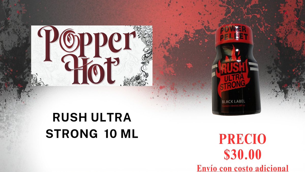 PopperHots's tweet photo. 🍑😈🍆 RUSH ULTRA STRONG
 PRECIO  $30  🍆😈🍑 
Envío a domicilio costo adicional, escribe a nuestro WhatsApp 71602411 https://t.co/gknzbpJXYE