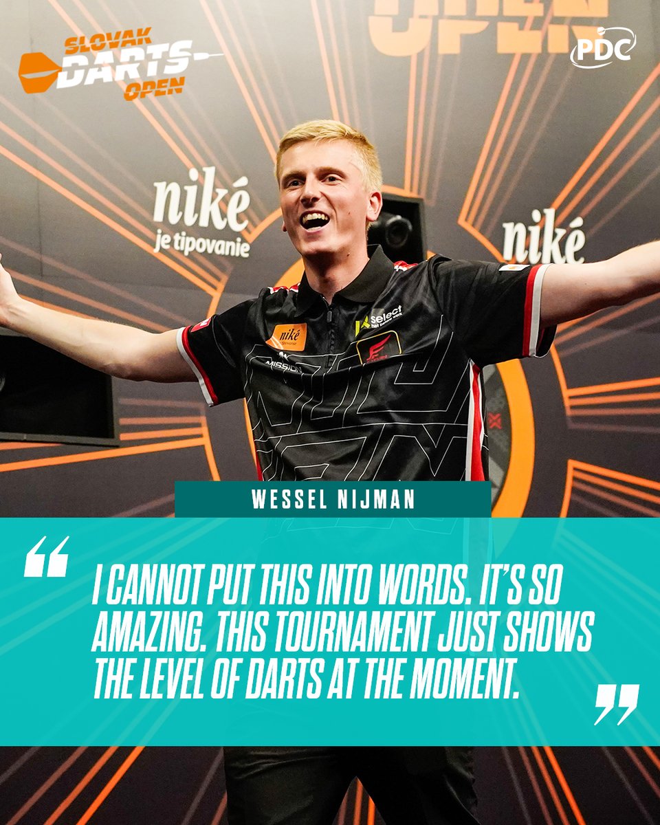 OfficialPDC's tweet photo. Title number EIGHT in 2026. 🏆🏆🏆🏆🏆🏆🏆🏆

Check our recap of Wessel Nijman's Slovak Darts Open success ⬇️

🗞️ https://t.co/CQLHKY0vKl https://t.co/idC1SSqvPo