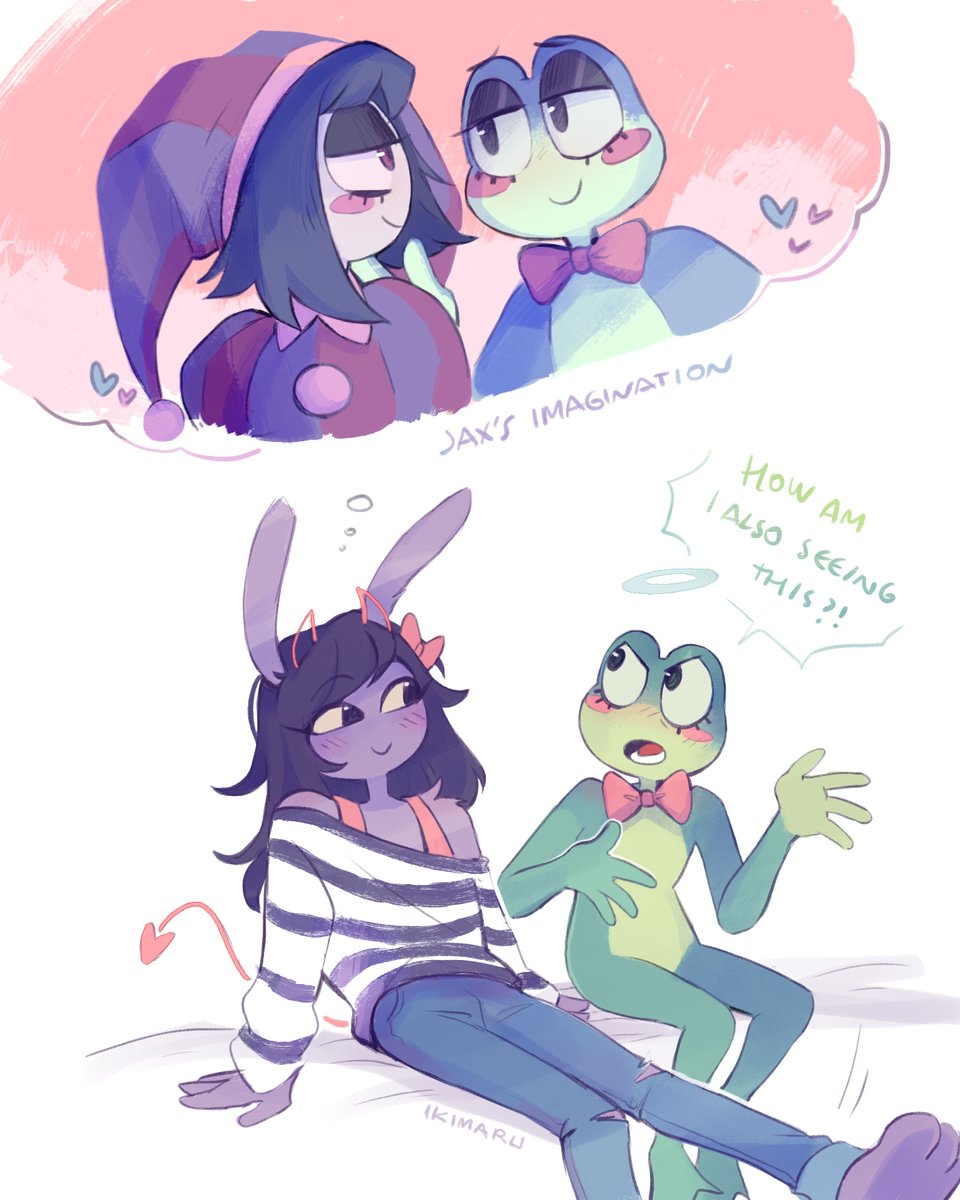 ikimaruart's tweet photo. don't worry about it Ribbit....
#tadc #jax #ribbit #pomni https://t.co/Fnv7UTq8Sf