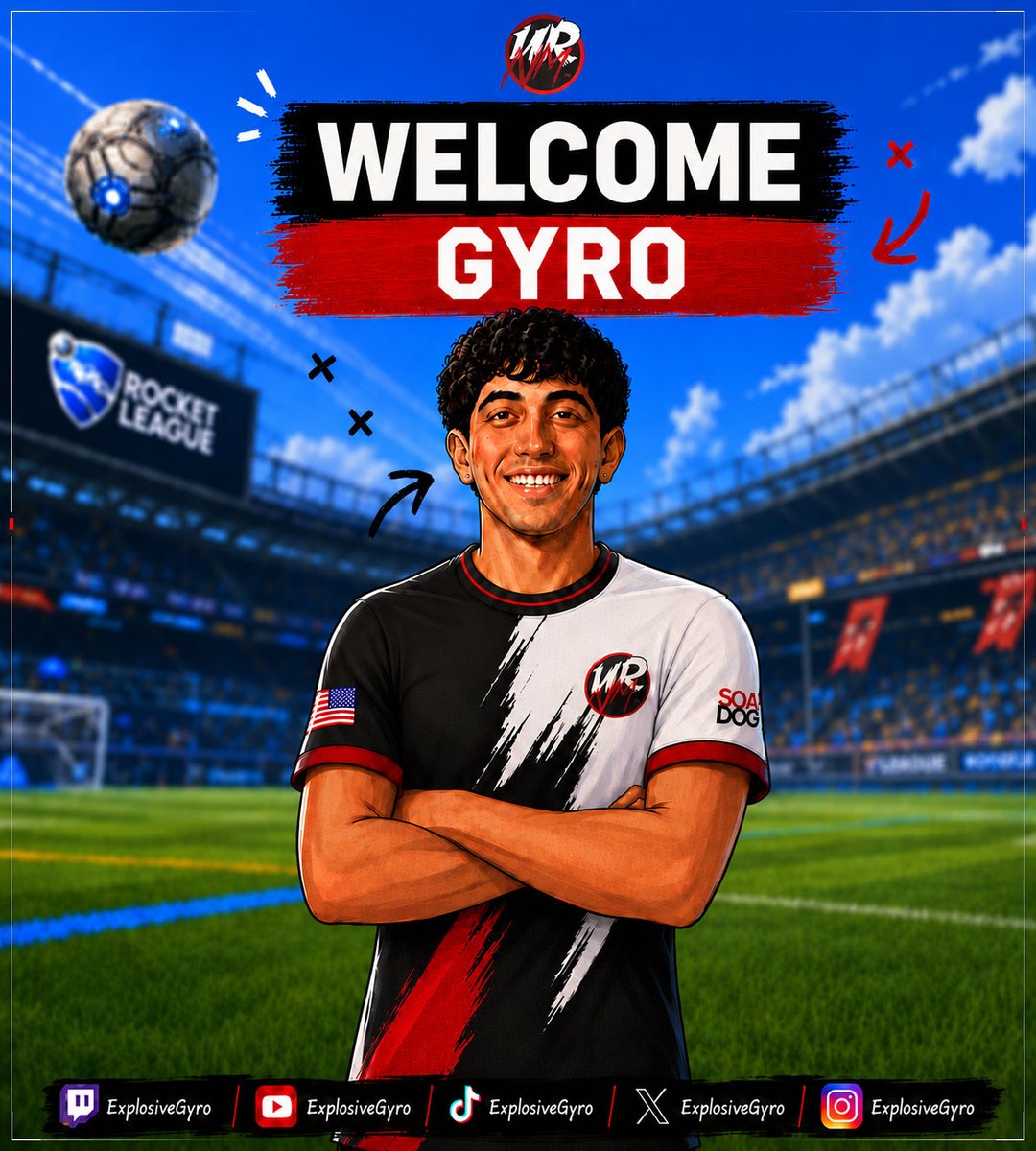 UrNmGaming's tweet photo. 🚨 𝐂𝐑𝐄𝐀𝐓𝐎𝐑 𝐀𝐍𝐍𝐎𝐔𝐍𝐂𝐄𝐌𝐄𝐍𝐓 🚨

We're excited to officially welcome Gyro back to the fam, this time as a content creator!

⚽ - @ExplosiveGyro
🔗 - https://t.co/5oZLe4z1mO

#UrNm | #NeverSleepAgain https://t.co/Nss3dEsp6Q