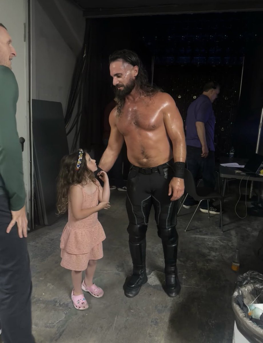 sethlovesbritt's tweet photo. No doubt she’s going to grow up with the best Wrestling Knowledge out there🖤 https://t.co/MVgi2FkmZm