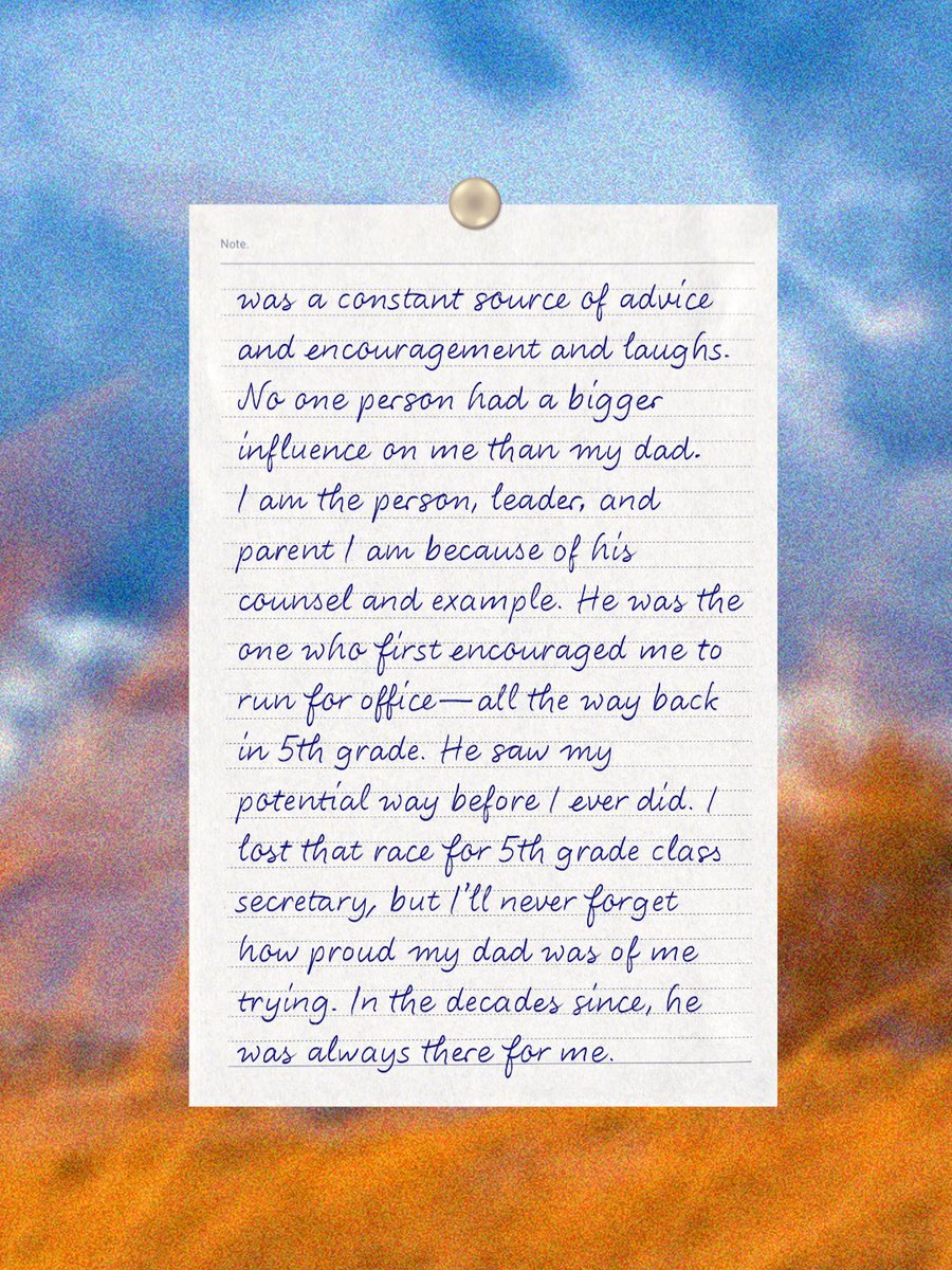 Page 2 of Father’s Day Letter from Gov. Whitmer.