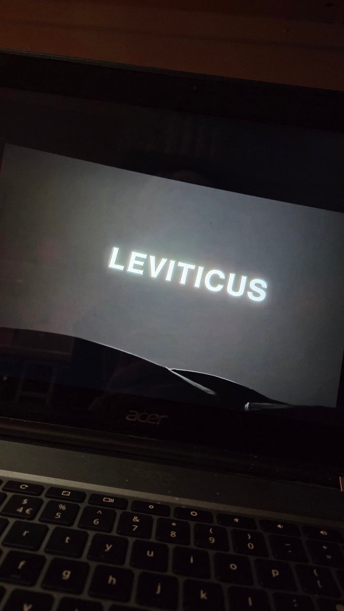 mixerkon's tweet photo. FINALLY WATCHING #LEVITICUS https://t.co/THDpaDyH3z