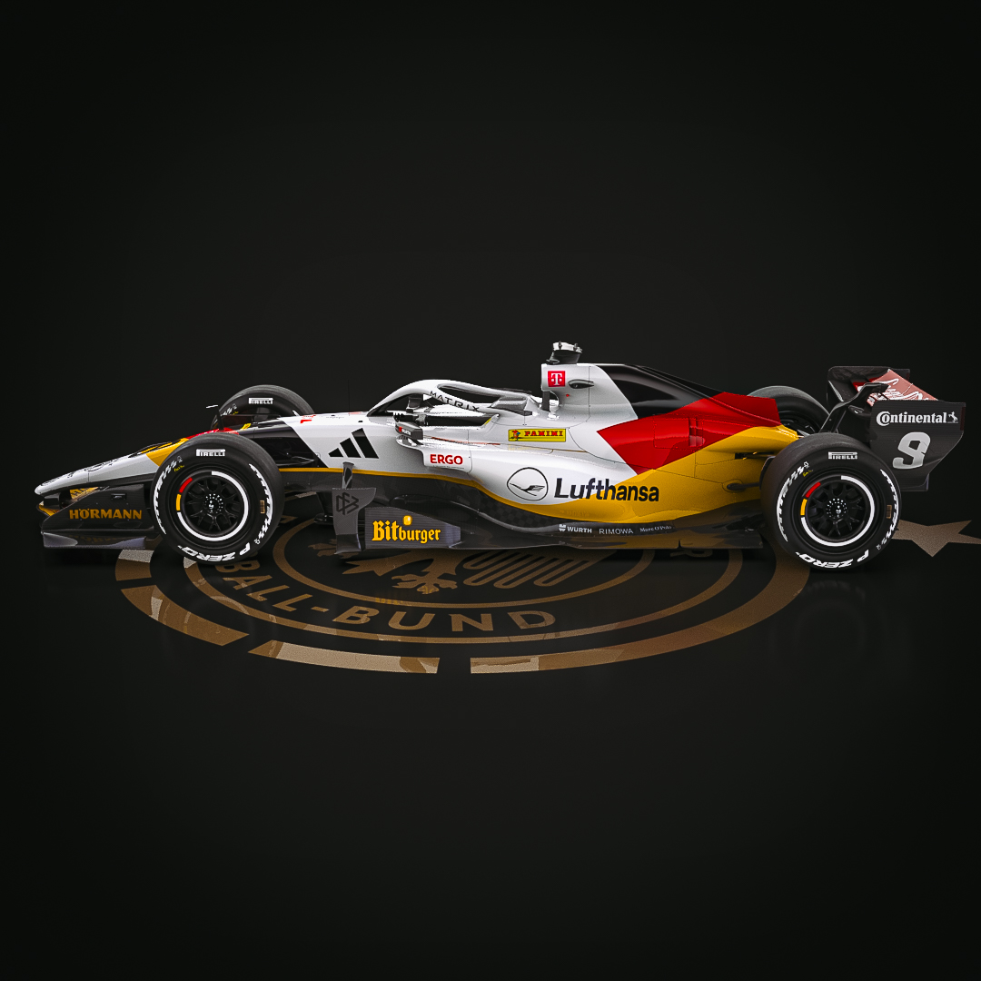 timholmesdesign's tweet photo. Up next team 10/48, @DFB_Team with a look inspired by their team kit. What do you think?
#F1 #Germany #LiveryDesign https://t.co/xPGyYdjKkD