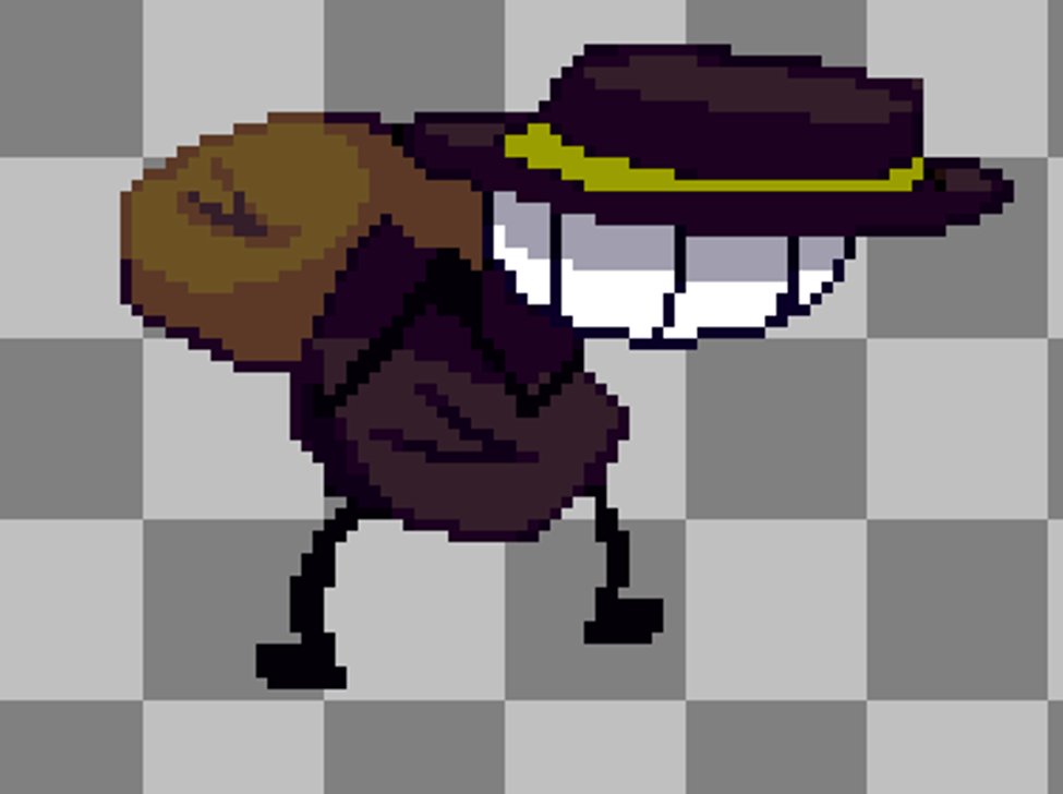 klepturn's tweet photo. #aseprite #oc their name is outlaw https://t.co/NzfPzkJDOG