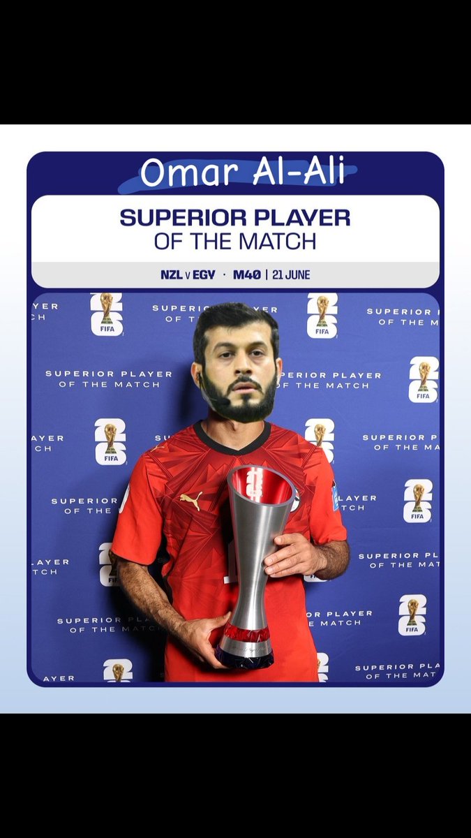DannCFC21's tweet photo. Egypt's man of the match against the All Whites, Omar Al-Ali, fixed it for you FIFA! https://t.co/6SGq1q40e2