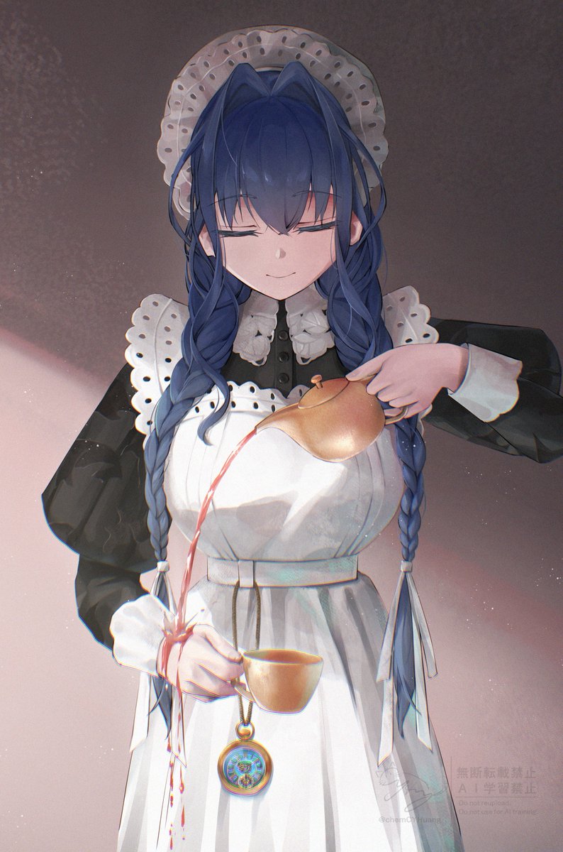 chemCYHuang's tweet photo. The perfect clock maid
#kronillust #クロニーラ https://t.co/oHfLZhqZ9j