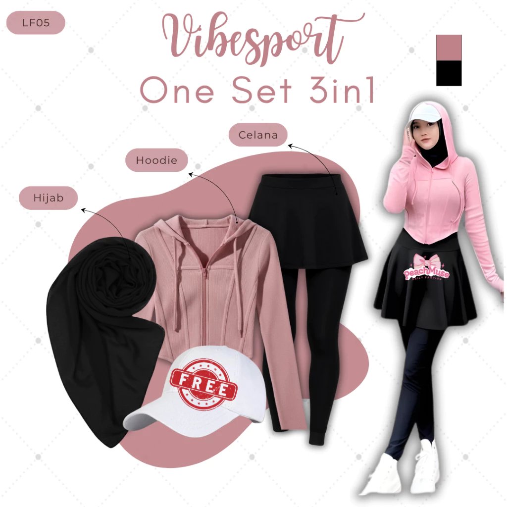 DailyFindsID18's tweet photo. 🌸 Paket lengkap hoodie crop, legging rok, hijab, dan bonus topi. Desain kekinian yang bikin olahraga makin semangat sekaligus tetap modis dan tertutup. Cocok untuk gym, jogging, atau konten OOTD. 💕
🔗 Link: https://t.co/mibmFGjknp

#SetOlahragaWanita #SportHijab #OOTDMuslimah https://t.co/8Mm6Q7Dm7T