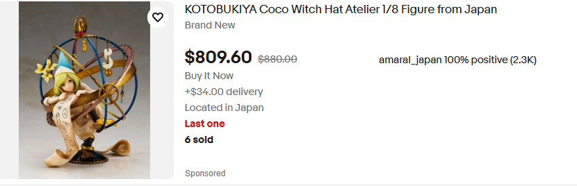 YourJesta's tweet photo. Just getting ridiculous 

Please re release the figure already man. It was $200 on release now look at these prices. https://t.co/gMwgPyKQhS