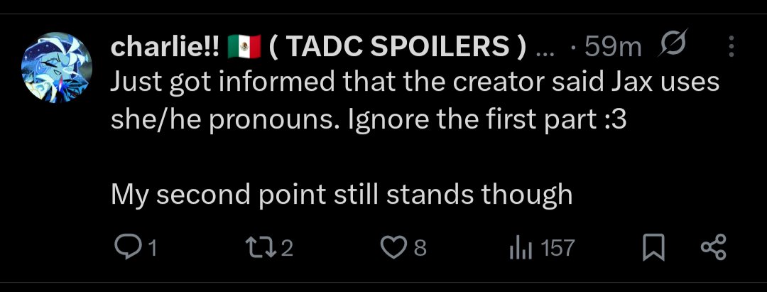 charlie!! 🇲🇽 ( TADC SPOILERS ) tweet media