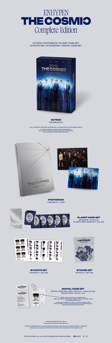dumberstudios's tweet photo. ph go wts | see pinned tweet before buying

ENHYPEN Complete Edition : The Cosmic
₱2,200 each w/ weverse photocard set pob

• all in price + local sf
• DOO: Jul 10 | Aug ETA
• Full or 50% down payment
• Rem. balance by arrival to PH

Order here: https://t.co/lcAsmAvZDK https://t.co/9h8foOlvOU