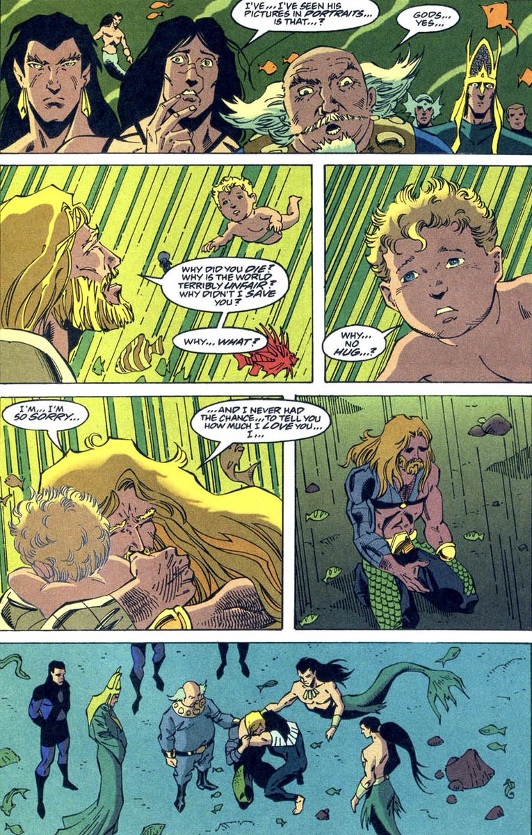 OpenVaultKnow's tweet photo. Happy Father’s Day to The King of The Seas Aquaman. Beautiful story by PAD. The Judgement of Kings. https://t.co/gvkSVjo4CT