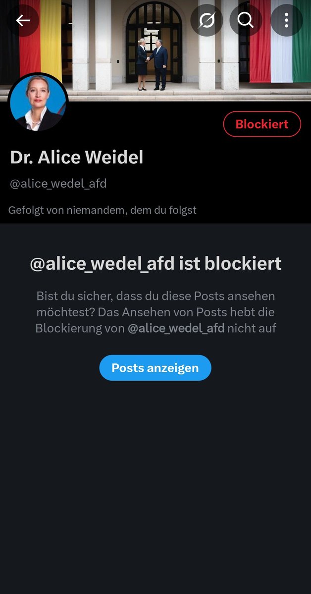 KoelnAnonymous's tweet photo. Egal ob schlecht gemachter Klon wie @alice_wedel_afd mit seinen 52 Followern oder direkt das Original: Auf diese Timeline kommt mir das nicht.
Kurzer Prozess und ab auf die Blockliste. Digitale Hygiene muss sein! 🧹✨
#NoAfD #TimelineHygiene #Blockiert https://t.co/PAdQ6Yzvmv