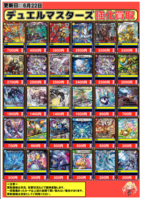 デュエルマスターズ #デュエマ 買取 秋葉原 6/22 剣轟の団長ドギラゴン