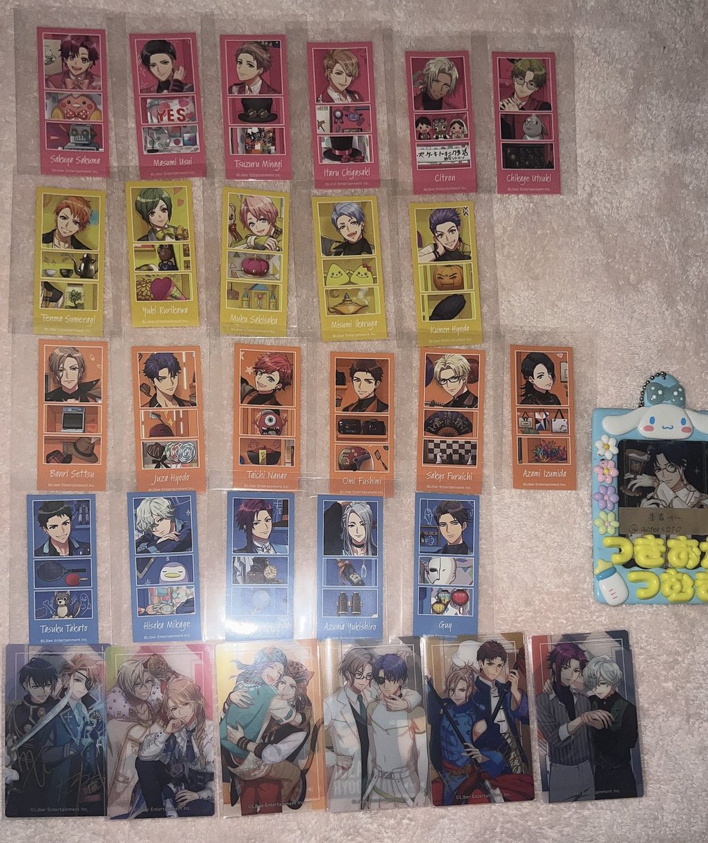 actors210's tweet photo. 過去弾　ぺたコレ、クリアカード
求　紬　種類問わず
　　ぺたコレ:100円/枚
　　クリカ:N200円、箔275円/枚
　　＋送料 https://t.co/VwBH9yWM8T