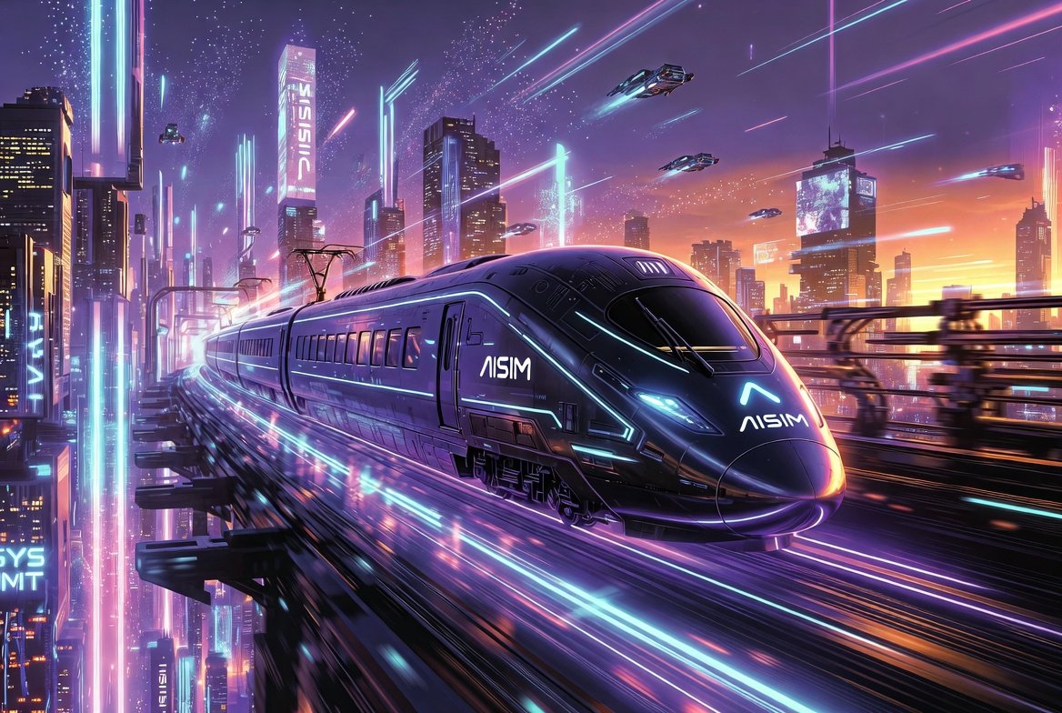 DevJafar's tweet photo. Speed into tomorrow with AISIM. This futuristic high-speed train represents blazing innovation and seamless mobility in a connected world. A New Day. Infinite Possibilities."
#AISIM #FutureMobility #HighSpeedTech #Cyberpunk #AI #Innovation #TechVision https://t.co/T1K8ckNVyo https://t.co/gFH9w49zPj