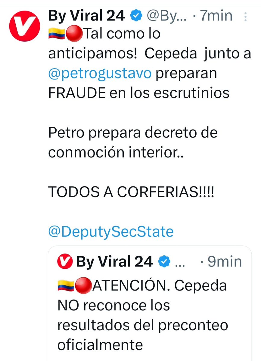 JairoLopezVal13's tweet photo. @GustavoRugeles OJO, COLOMBIA PATRIOTA 🇨🇴 https://t.co/hU1YddvXkC