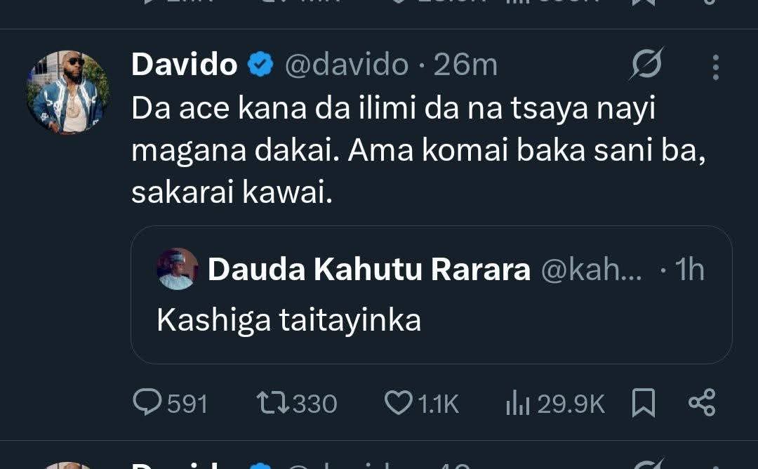 EricIshaya4's tweet photo. @davido @TheChiefMK Thank you Davido 
This is the best comment of the year 
Happy fathers day https://t.co/HI3biJYrlo