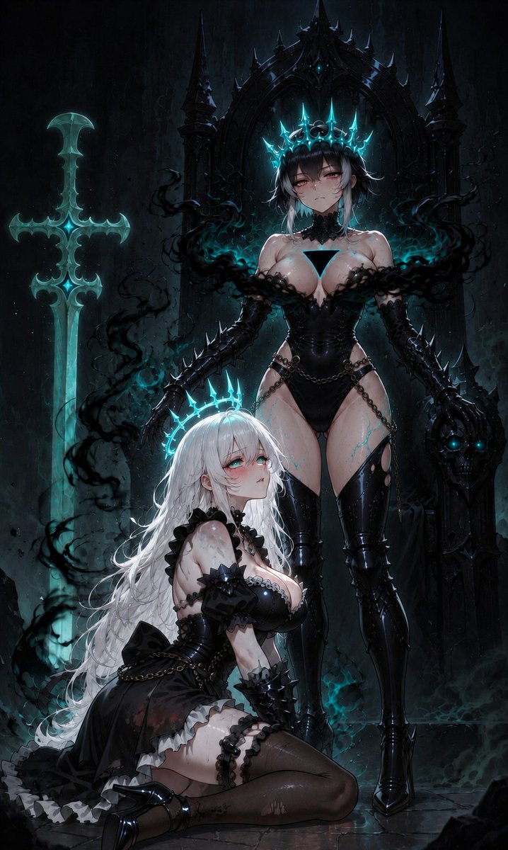 HypnoSlutty's tweet photo. There was no way a pathetic little "heroine" like you could stop my downfall
Nothing can stop me now, and you will serve me to expand every meter of this land
Everyone must suffer as I have.. Or rather, they must feel the pleasure of the black mist. You are perfect for serving~💚 https://t.co/k6vPdGmP3Q