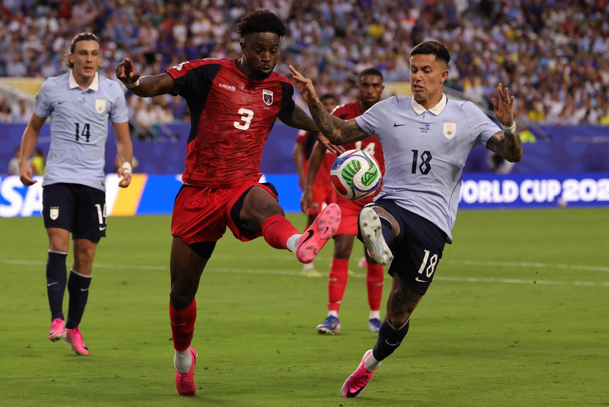 CamusClickPy's tweet photo. EL CHARRÚA NO PUDO CON LA DEBUTANTE AFRICANA 
Uruguay no pudo ante la reveladora Cabo Verde e igualaron 2 - 2.
Maxi Araujo y Agustin Canobbio anotaron para la Celeste.
Kevin Pina y Helio Varela, anotaron para los africanos, quienes marcaron sus primeros goles en un mundial.
Ambas selecciones tienen 2 puntos en el Grupo H.

#Mundial2026 #ReaccionMundial