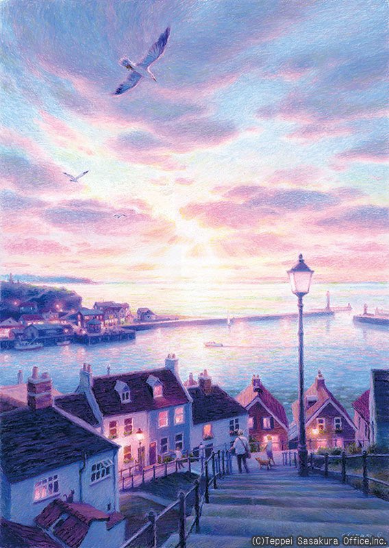 笹倉鉄平 Teppei Sasakura 『光めざして～Whitby Harbour～』 2022年
