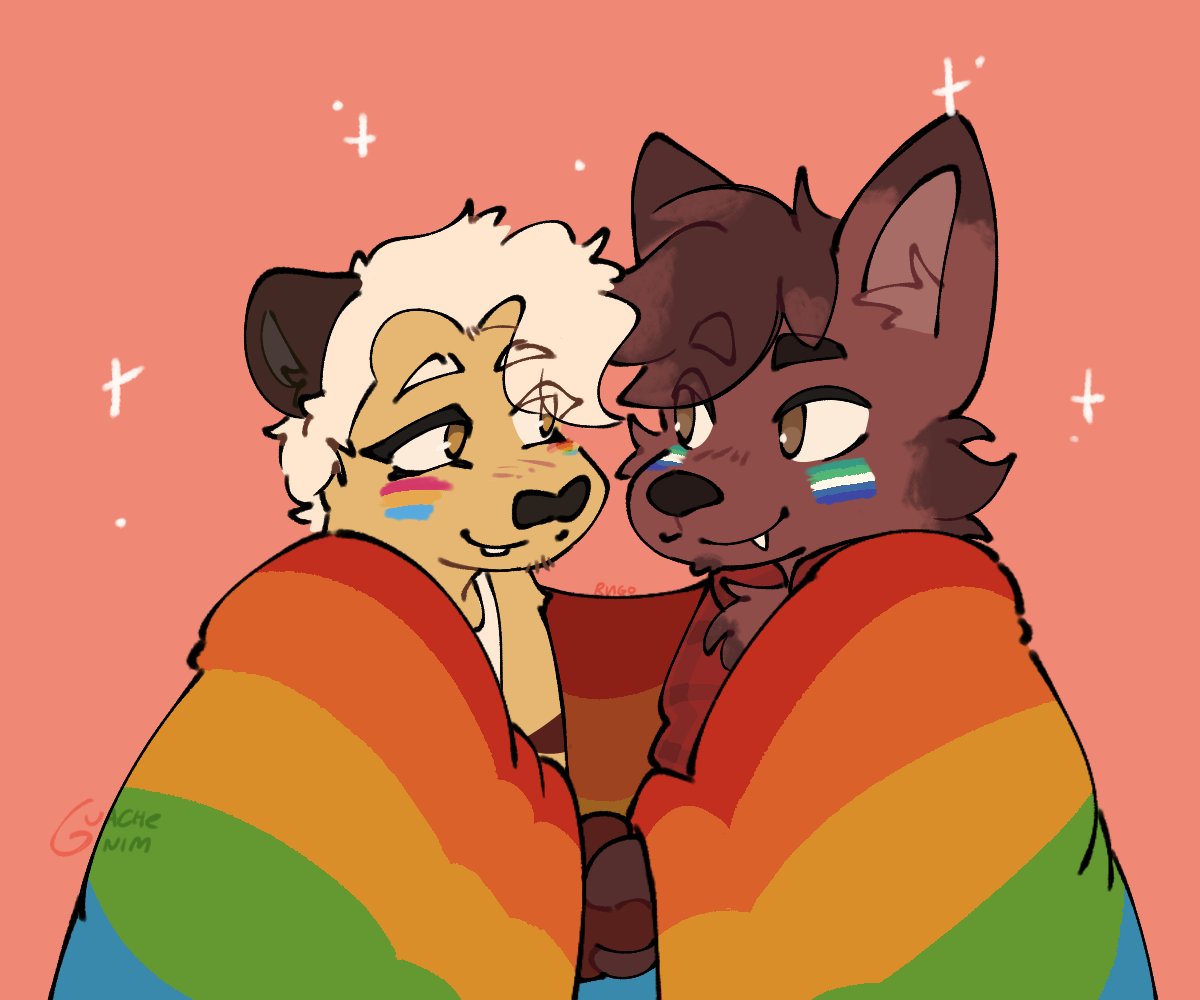 Rennyboy691's tweet photo. So lucky to be spending my time with someone as lovely as you happy #pride love
🎨 by:@guacheenim https://t.co/yqqVt2KgJb