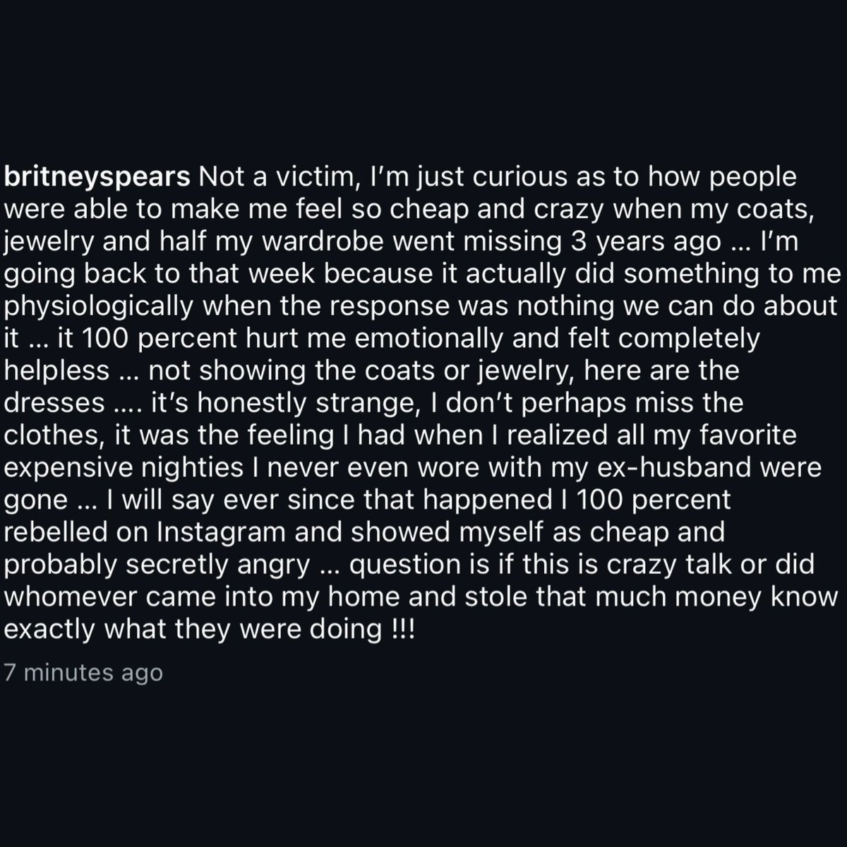 breatheonmiley's tweet photo. “Ever since that happened I 100% rebelled on Instagram and showed myself as cheap.” — Britney Spears https://t.co/nTWshIsjrv
