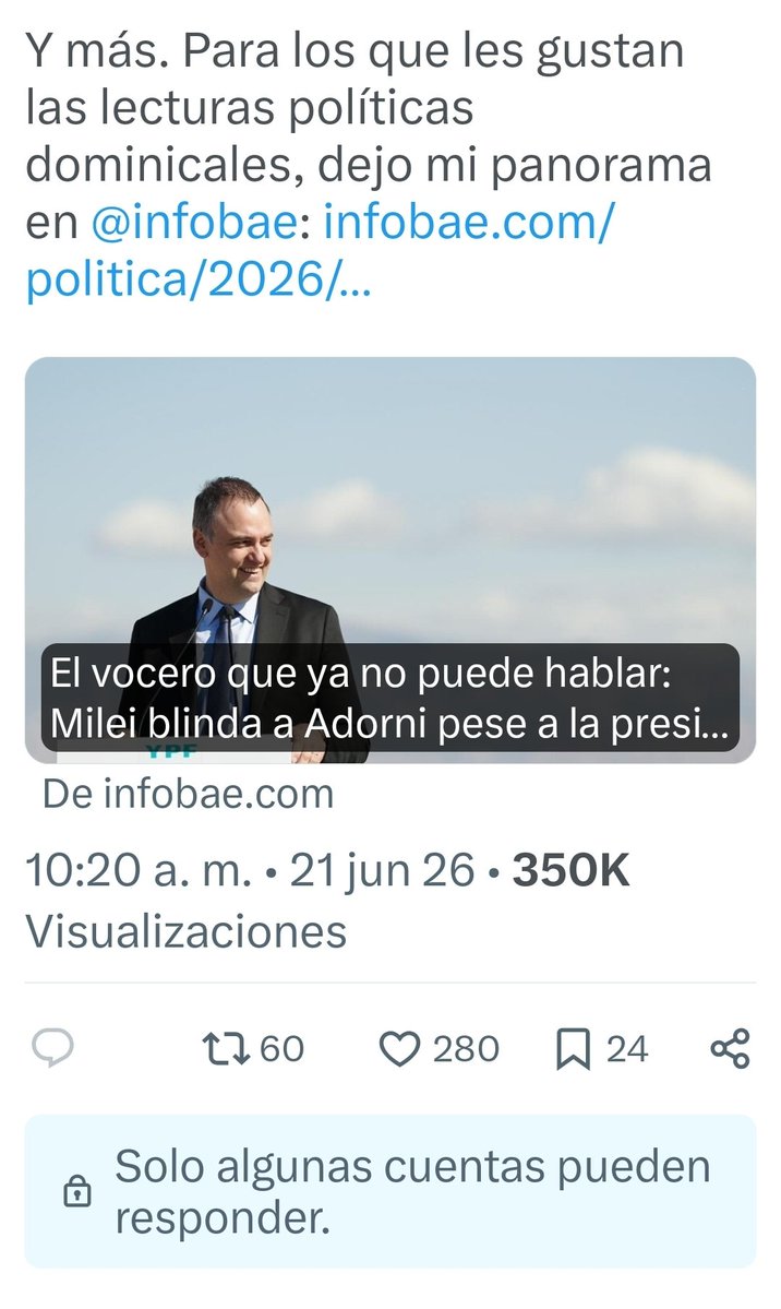 GauchoPool's tweet photo. @nachogiron @infobae Y la decisión de impedir los comentarios es de la producción también?
"Mi querida producción hizo algo impensable para un comunicador, que no debió haber hecho"...
O nos vas a decir "trolls"? 
 Nos tomás de boludos, mepa... https://t.co/FrZ25W8VbR