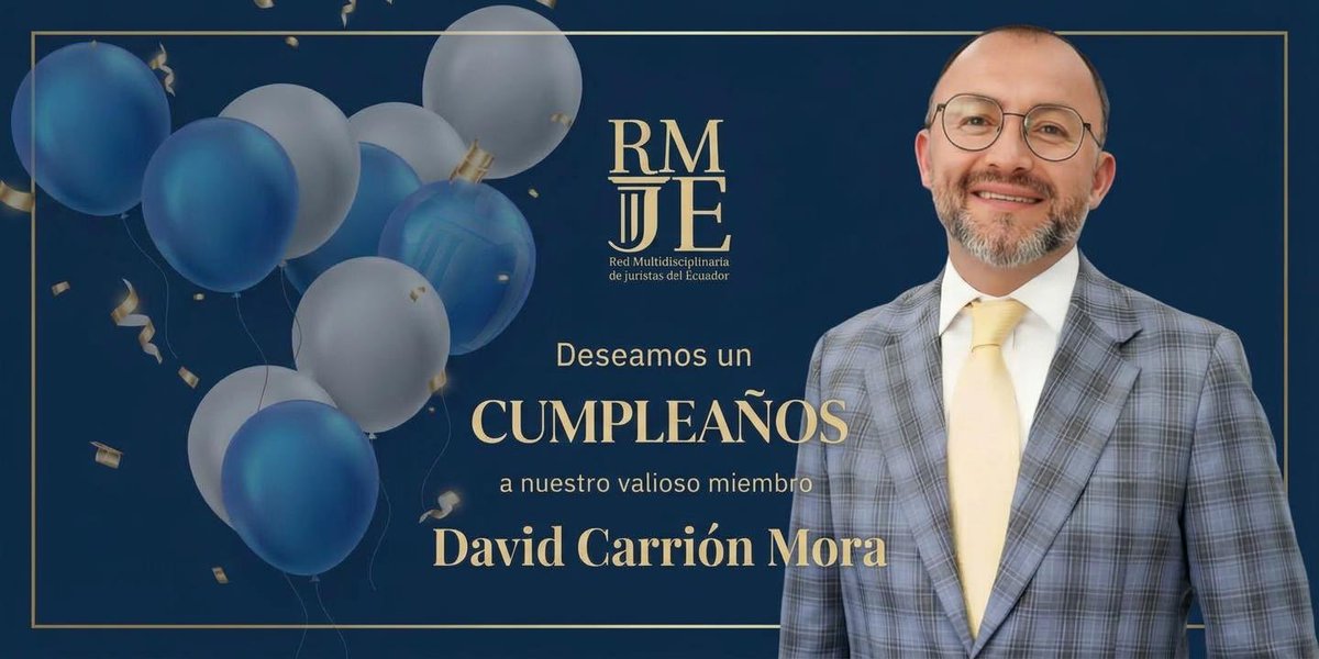 REDMJE's tweet photo. Feliz Cumpleaños a nuestro jurista @elbuenlawyer https://t.co/cAKSvBiIux