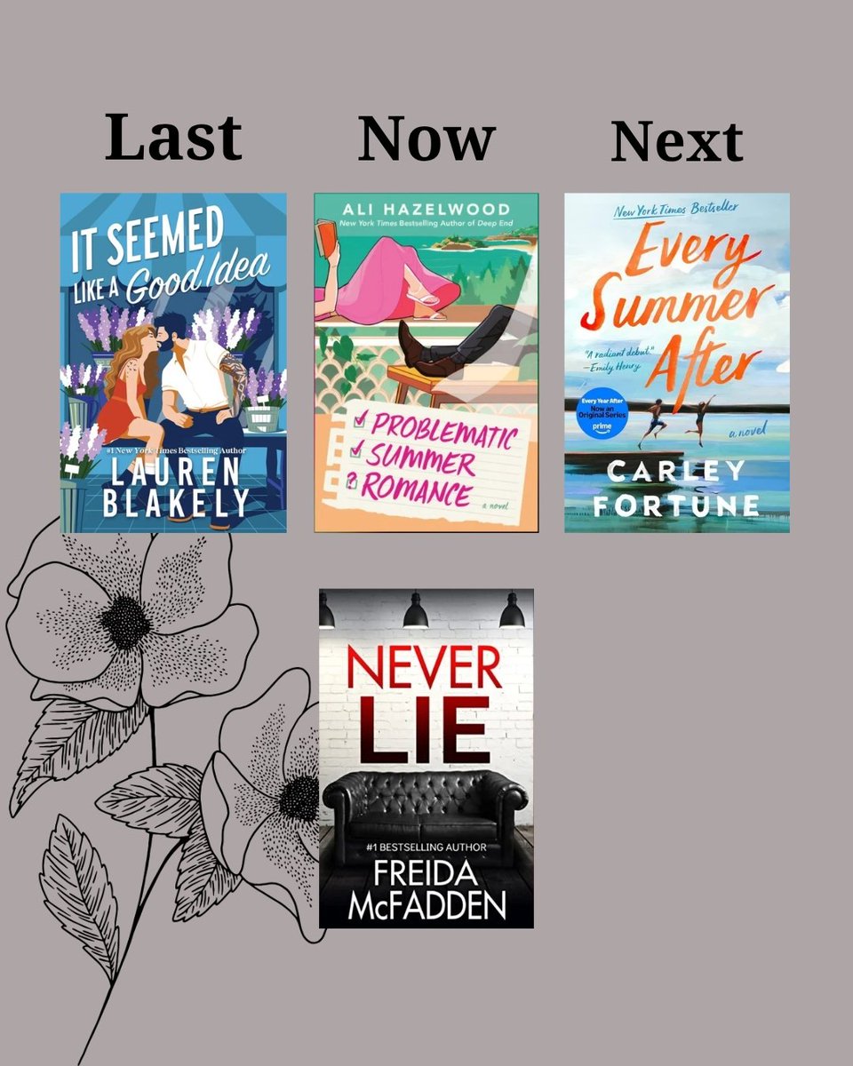 HeartOfLane's tweet photo. What I'm Reading: Last, Now, Next

I recently finished It Seemed Like A Good Idea, and I really enjoyed it! I gave it 4 ⭐ and would definitely recommend it if you're looking for a romance to read this summer!!

#booktwt #booktwitter https://t.co/gd8CWMgZho