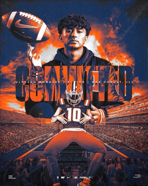 Chris_Sailer's tweet photo. Huge congratulations to Chris Sailer Kicking 5⭐️ Kicker, #5 Kicker in the nation and TOP 12’er @_UlyssesMorales. He has committed to @IlliniFootball on full scholarship. Big things ahead! @CNendick25 @BrandonHuffman @obi1_39 #TeamSailer #TOP12 https://t.co/xAn3yJ5JyI