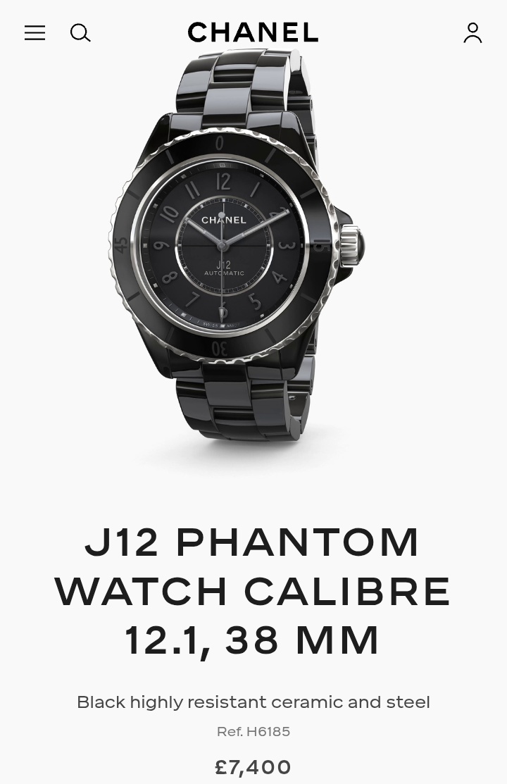 GlaizadeCastroE's tweet photo. ⌚ J12 PHANTOM WATCH CALIBRE 12.1, 38 MM
Black highly resistant ceramic and steel
Ref. H6165
£7,400

👓 OVAL EYEGLASSES
 Metal &amp; Pearl Enamel, Light Gold Transparent.

🛍️SPRING SUMMER 2026
CHANEL 25 SMALL HANDBAG
Grained Calfskin &amp; Gold-Tone Metal Beige.

#lalinalena #CHANEL https://t.co/qY9PNSaxBD