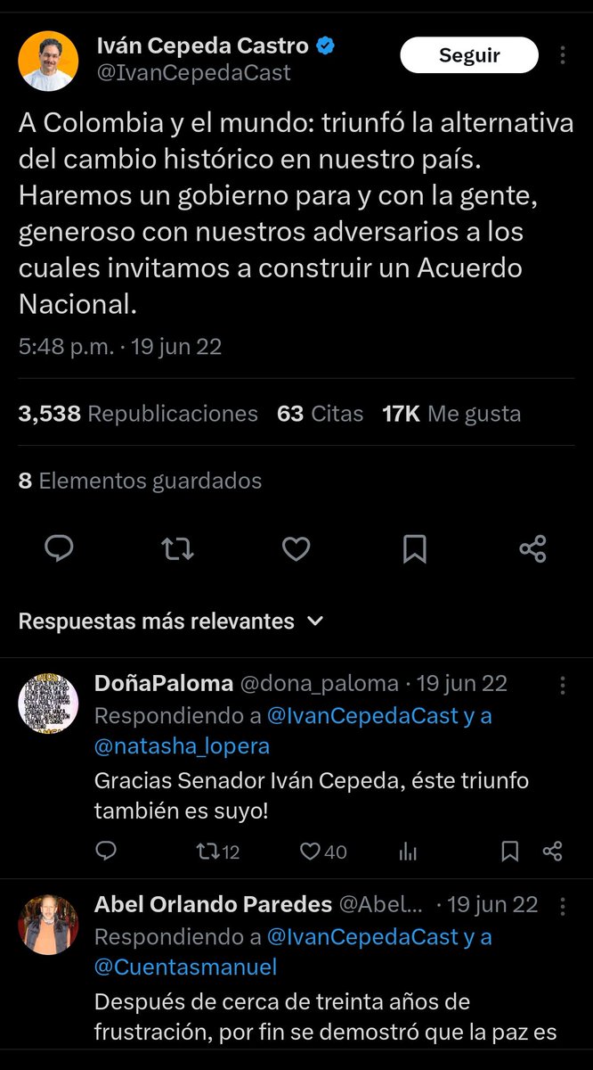 K3nMaster's tweet photo. 19 de Junio de 2022 5:48PM Cepeda acepta resultado de pre conteo y felicita a Petro por su victoria, hoy repite lo que le dice su patrón "el pre conteo no es vinculante", la hipocresía de la izquierda no tiene límites. @CNE_COLOMBIA @DELAESPRIELLAE @RevistaSemana @BluRadioCo https://t.co/yzxwmOhwSj