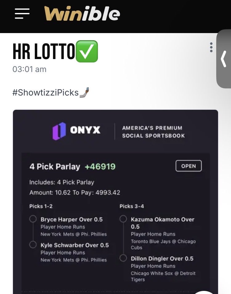 ShowtizziPicks's tweet photo. Dillion✅
Kyle✅
BRYCE✅ 
Kazuma DNP
CASH IT🔥🔥 
Posted To My Members At 3:01 AM #ShowtizziPicks🤳🏾 #GamblingX #GamblingCommunity https://t.co/WYQWGNjxcq