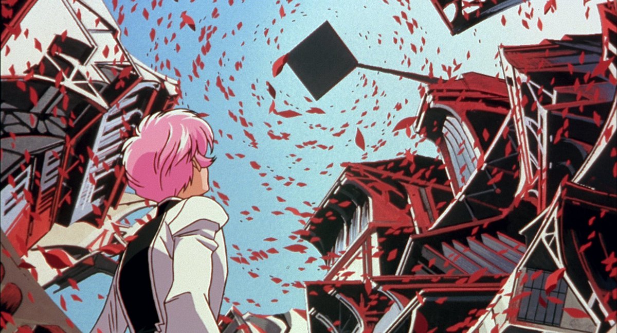 JakeTropila's tweet photo. ADOLESCENCE OF UTENA (1999, Kunihiko Ikuhara): True love is weaponizing yourself to tear down the confines of an institution that will not let that love flourish. True love is queer art. https://t.co/igISwybDwS