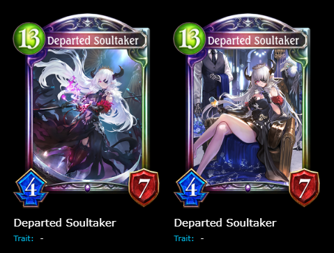 TheJoshernoob's tweet photo. -Do not hold me to this its a very long shot of a guess-

After doing very FAST search online

I thing Luna may be Departed Soultaker alt for WB

Matching stat to Departed Soultaker, and nothing else that comes up is even Shadow

(may also be just a new card lol)
#ShadowverseWB https://t.co/bqTo6eP25G
