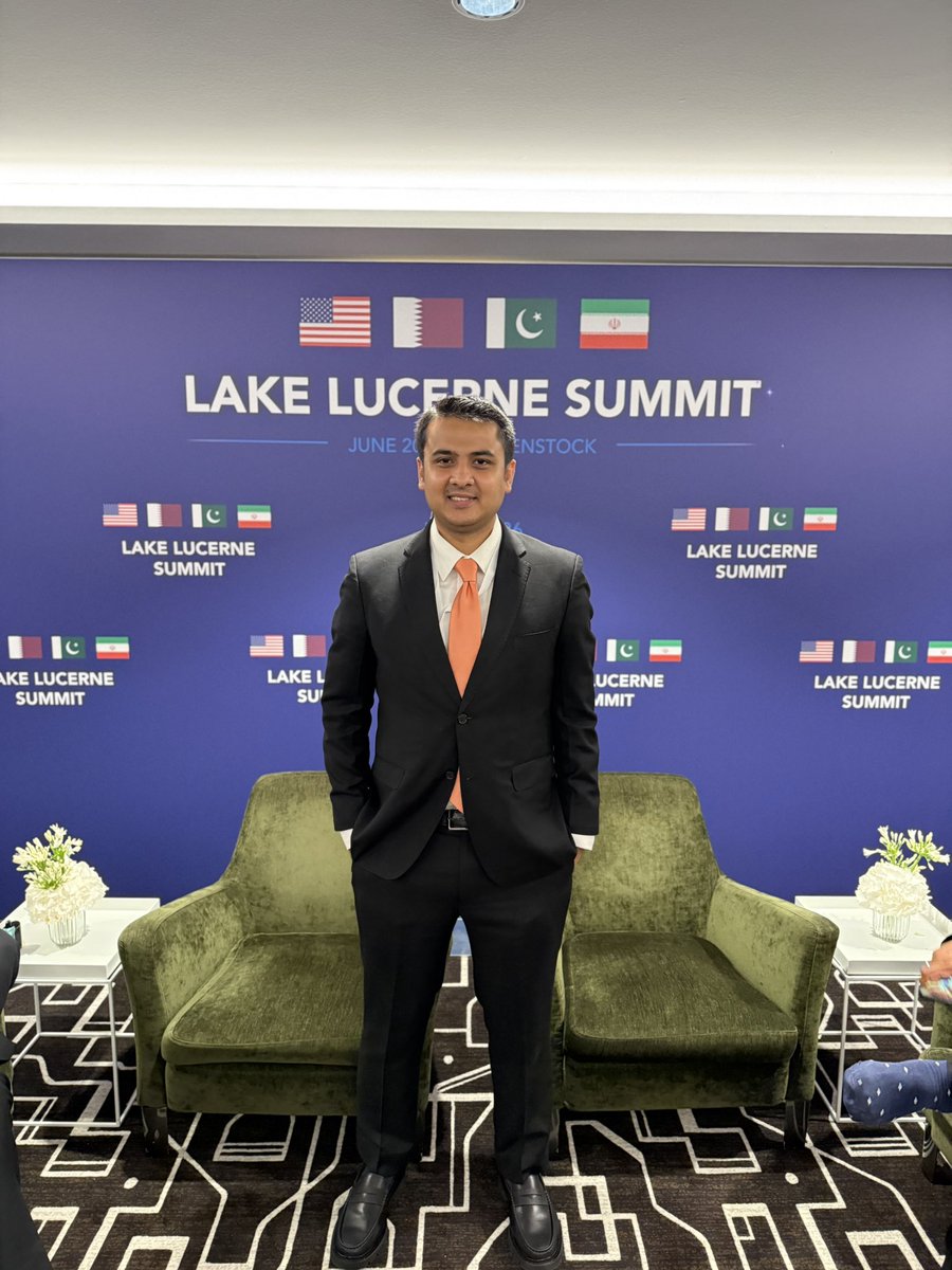 AnasMallick's tweet photo. And thats a wrap from the high level Lake Lucerne summit hosted by mediators and facilitators Pakistan and Qatar here at Burgenstock resort in Switzerland as a follow up to the Islamabad Memorandum of Understanding between the United Stated and Iran. https://t.co/1dRrP7tlnw