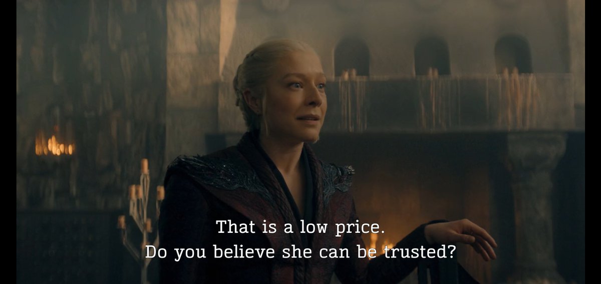 ancientlovesong's tweet photo. #hotd everyone looking at rhaenyra like she's crazy and rhaenyra is just like YOU DON'T KNOW HER LIKE I DO......... https://t.co/SLacc1Hhri