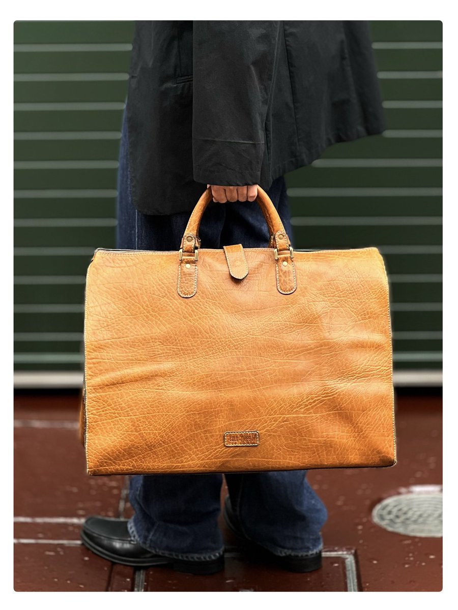80s GOLD PFEIL Leather Boston Bag 21,000円(税込23,100円) ドイツの