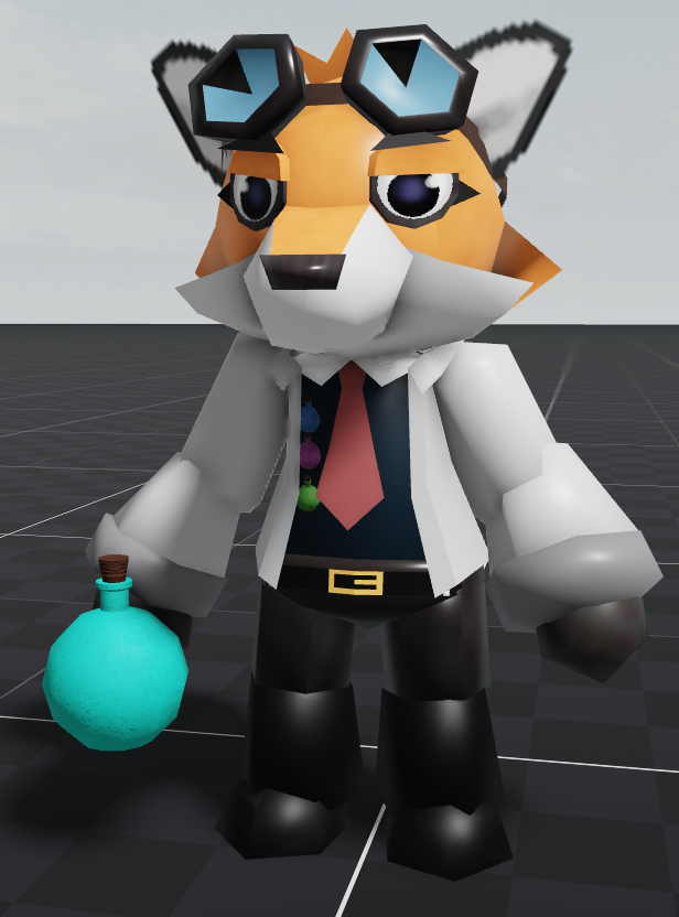 andrew2w_'s tweet photo. #piggytwt
#pig64

Scrapped Pig 64 character that @realvoxel told me about. This character was supposed to be a vendor that was a female fox that was going to appear in the Pier map but never made it in the final version of the game. So I decided to make a concept model! https://t.co/fykEyfEMYQ