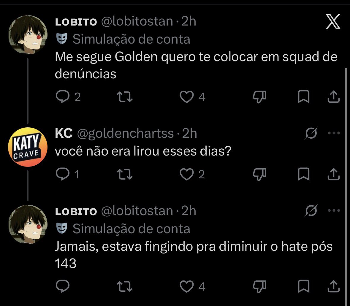 tayyfan13's tweet photo. ELES SAO TAO PATÉTICOS PQP KKKKKKKKKK https://t.co/nO7mMMj9HG