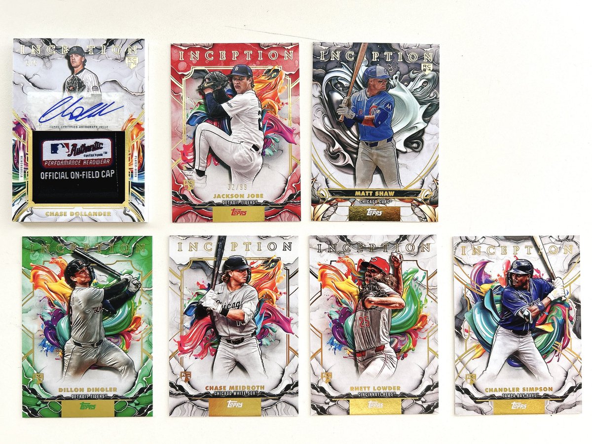 topps 2025 INCEPTION 本日1箱目開封結果！！ (まとめて載せようと思っ 