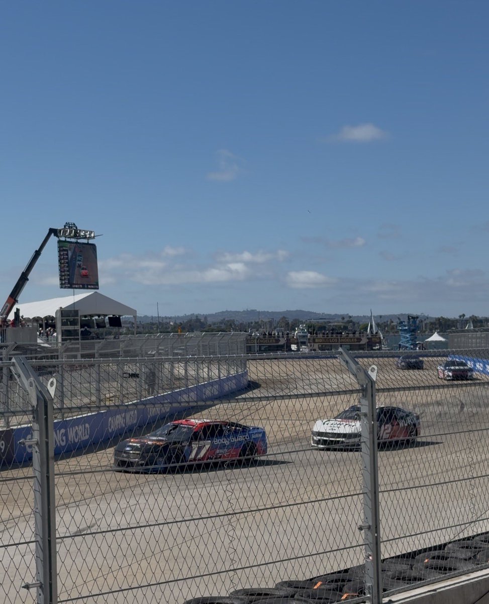 KallanHK's tweet photo. Heard a lot of negative reviews of the @NASCARSanDiego race but as an avid fan this is THE best special event I’ve ever been too. #23XI @NASCAR #nascarsandiego https://t.co/GSOZNjTxW5